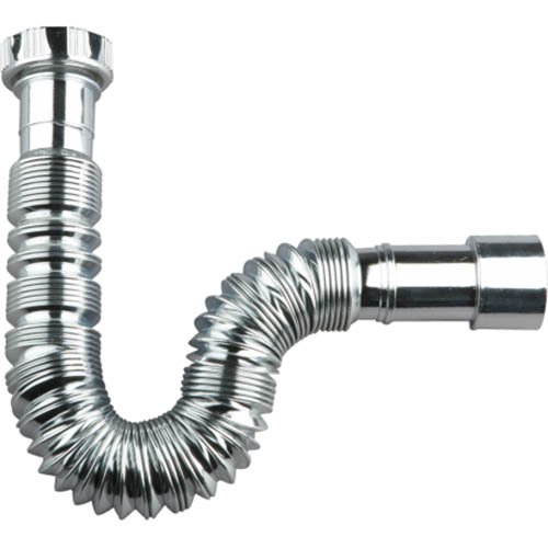 Chrome Extendable Siphon with Plastic Nut for Bathroom (1 Inch 1/2 – 40 mm)