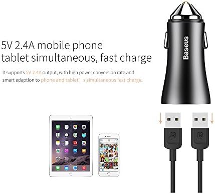 Skynow 2-Ports 2.4A USB Car Charger,PowerDrive 2 for iPhone 7 / 6s / Plus, iPad Pro / Air 2 / mini, Galaxy S7 / S6 / Edge / Plus, Note 5 / 4, LG, Nexus, HTC and More (Black)