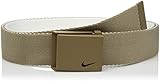 Nike Men's Nike Men's New Tech Essentials Reversible Web Belt, khaki/white, One Size