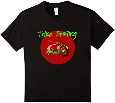 unisex-child Drifting - Trike Drifting T-Shirt 12 Black