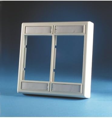 Ortronics Double-Gang Series II Faceplate, Fog White OR-40300159