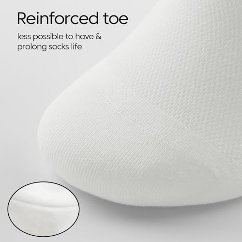 YORJOSOX Mens No Show Trainer Socks 6-9/9-12 Invisible Socks for Men Low Cut Cotton Socks Non-Slip Silicone Stripes