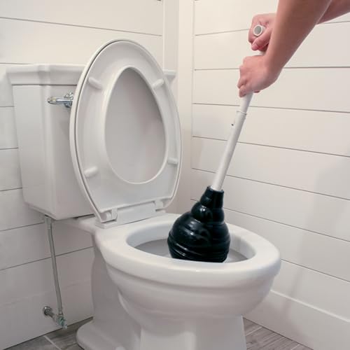 Korky BeehiveMAX Heavy Duty Toilet Plunger - Seals All Bowl Shapes – Powerful Clog Removal