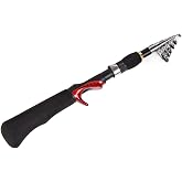 Toasis Fishing Spinning Baitcast Rod Telescopic Fishing Pole 5.25Ft