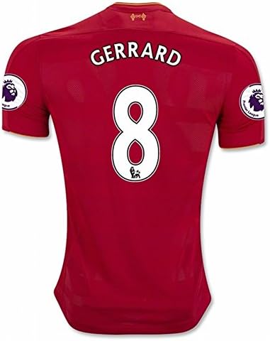 Liverpool 2016 17 New Season No 8 GERRARD Home Soccer Jersey Red