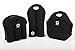 Hoopla Gorilla Bag - Deluxe Insulated Double Wine/Water Black Neoprene Tote - Keeps Your Drink Bottles Cool and Secure on the Move