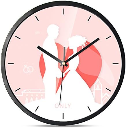 YYL Romantic Modern Cartoon Wall Clock, Digital Clock-K 12inch
