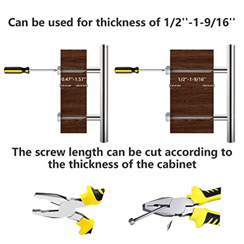 25 Pack Brushed Nickel Cabinet Pulls, 3 Inch Hole Center Drawer Pulls Stainless Steel Cabinet Handles for Cabinets Dresser Drawer