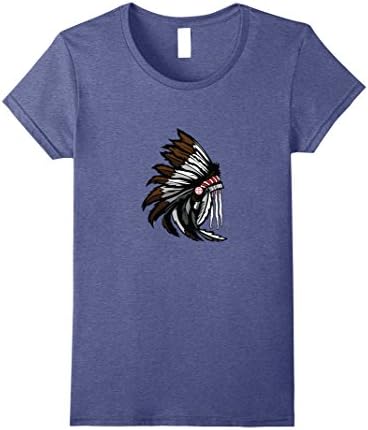 Womens Indian Headdress Medium Heather Blue
