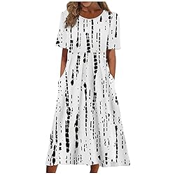 House Dresses for Women with Pockets Summer Dresses