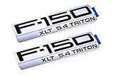 2004 2005 2006 2007 2008 Ford F-150 XLT 5.4 Triton Fender Emblem Chrome Set OEM