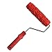 7inch Embossing Floral Texture Pattern Painting Roller Sleeve Brush Wall Ceiling Decoration DIY Tools Red - #3, as described