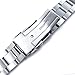 22mm Super-O Boyer 316L Stainless Steel Watch Bracelet compatible with Orient Mako II Ray II Brushed