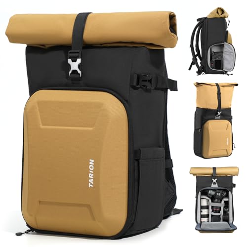 TARION Rolltop Camera Backpack Hardshell