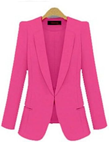 Michael Palmer Yellow Blazer Plus Size 4XL Formal Jacket Women's White Blazer Rose Blue Suit Office Rose 4XL