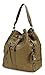 Scarleton Purses and Handbags, Drawstring Bucket Bag, Hobo Bags for Women, Crossbody Bag, Multi Pocket Shoulder Bag, H107808 - Beige