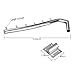2Pack Clothes Hanger, YIFAN Wall-Mounted Brushed Hanger Holder Clothing Hanging System Duty Stainless Steel Coat Rack Swing Arm Holder with 6 Hooks - Silver