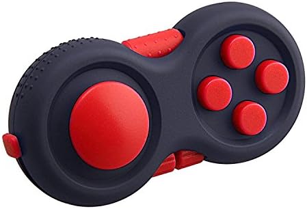 Omicu Fidget Cube Relieves Stress And Anxiety for Children and Adults Anxiety Attention Toy (Fidget Pad - Red)