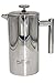 Platinum French Press Coffee Stainless Steel Double Wall 1000ml / 34OZ 1 Liter Insulated Double Wall. Makes 8 Cups or Mugs, No Plastic or Glass Coffee Tea Lovers, Fresh Brewed Best tasting #1 Coffee !