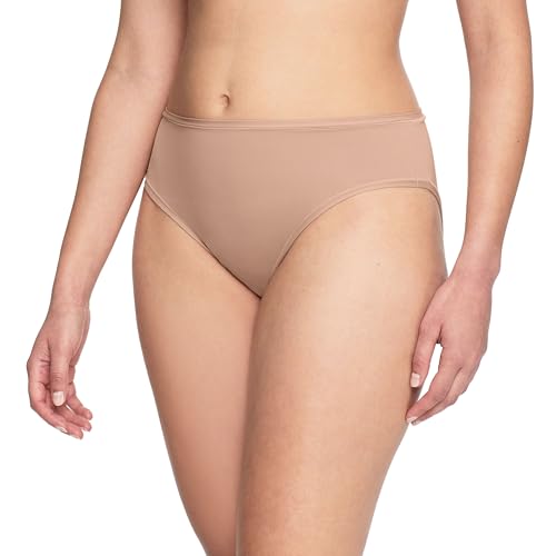 Warner's Women's So Stretchy So Good Hi-Cut Panty WRW253HC12, Toasted Almond, L…
