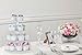 BonNoces 4 Tier Acrylic Glass Round Cupcake Stands Tower - Tiered Cupcake Carrier - Clear Display Holder Tree - Tiered Pastry Stand Dessert Stands Wedding Cake Stands For Wedding Party