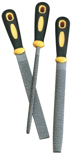 Woodstock d3113 3-piece wood rasp set with rubber handl…