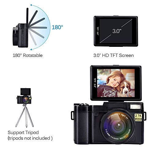 4 Camcorder+DIWUER+Recorder+Flashlight+Batteries