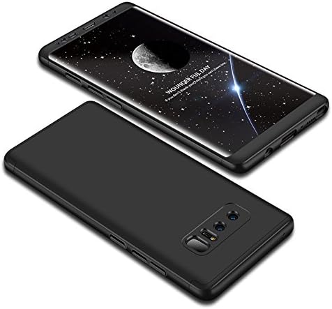 Samsung Galaxy Note 8 Case, GKK Full Protection Double Dip Armor Knight Series Matte Hybrid PC [HARD] Phone Case For Samsung Note 8 (Black)