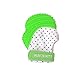 Munch Mitt Malarkey Kids Teething Mitten - The Original Mom-Invented Silicone Teether Mitten with Travel Bag – Ideal Teething Toys Green Polka Dot
