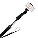 Selfie Stick, Foxx Bluetooth Smart Phone Monopod, Integrated Foldable Aid for Taking Photographs with Cell Phone, Extends to 31.5 inches