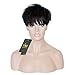 VRZ Human Hair Wigs Pixie Cut Short Brazilian None Lace Wig Average Cap Size Color 1B (MMT)