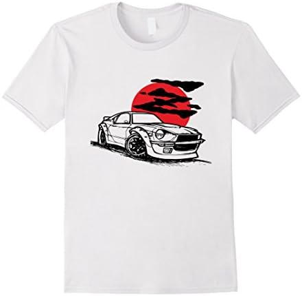 Men's Vintage Japanese Classic Car Racing Motorsports T-Shirt Medium White