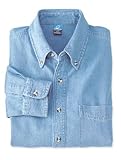 Port & Company Men's Long Sleeve Value Denim Shirt