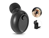 Actpe Mini Bluetooth Stereo Music Headset Headphone with Mic Wireless Earpiece Earbud Earphones for iPhone 7 Plus 6S 5S, Samsung Galaxy S8 S7 Edge S6 S5 J7 Note 5 Android Cell Phone Laptop iPad iPod