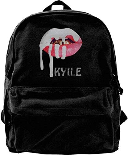 Canvas Backpack Kylie Jenner Rucksack Gym Hiking Laptop Shoulder Bag Daypack for Men Women