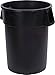 CFS 34104403 Round Waste Container, 44 gal, Black