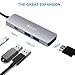 Beeasy USB C Adapter,Type C hub with 4k HDMI Video Output,Power Delivery (PD) Charging Port,2 USB 3.0,Multi Ports for MacBook Pro 2016/2017 Mac,More USB C Device (Space Gray)