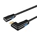HDMI 2.0 Extension Cable, CableCreation 3 Feet Right Angle 270 Degree Vertical Right 4K(60Hz) HDMI 2.0 Male to Female Cable, 3D Video, Ethernet, Audio Return Channel, Black primary
