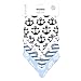 Stadela Baby Adjustable Bandana Drool Bibs for Drooling and Teething Nursery Burp Cloths 4 Pack Baby Shower Gift Set for Boys - Nautical for Sailor with Whales Anchors Stripes Boats Yachts