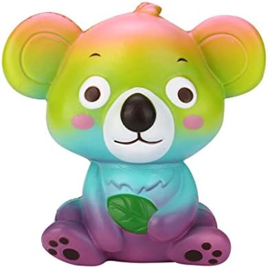 Hot Sale! Clearance! ❤️ New Stress Relief Squeeze Toy Neartime Cute Koala Cream Scented Squishy Toy Slow Rising Strap Kid Toys (12cm×12cm×5cm, Multicolor)