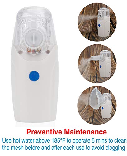 Vibit Rechargeable Portable Micron Mesh Steam Humidifier Travel Handheld Vaporizer Machine for Kids, Adults