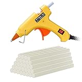 Hot Glue Gun, TopElek Upgraded 15W/25W Dual Temp Mini Glue Gun with 30pcs Glue Sticks, High Temp Melt Glue Gun, Anti-hot Cover for DIY School Craft Projects, Home Quick Repairs, Festival Decoration
