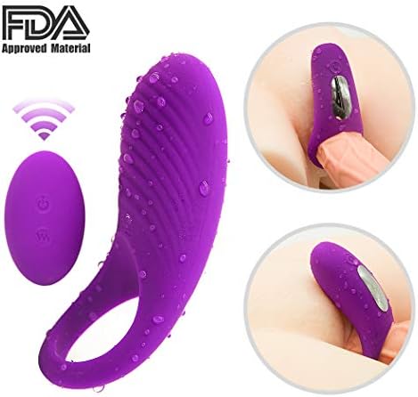 ruixingsi Men Vibration Collars Delay Pre-Mature E-Jaculation Little Devil Lock Fine Ring