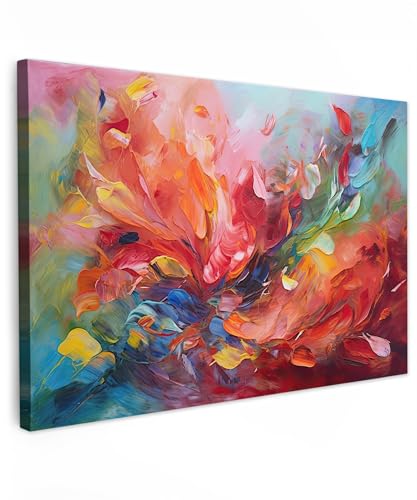 MuchoWow© Wandbilder Groß 120x80 cm XXL Schlafzimmer Home Deko Wohnung Bild Wohnzimmer Fotoleinwand Wand Bilder Leinwand Wall Decor Kunstdruck - Öl - 