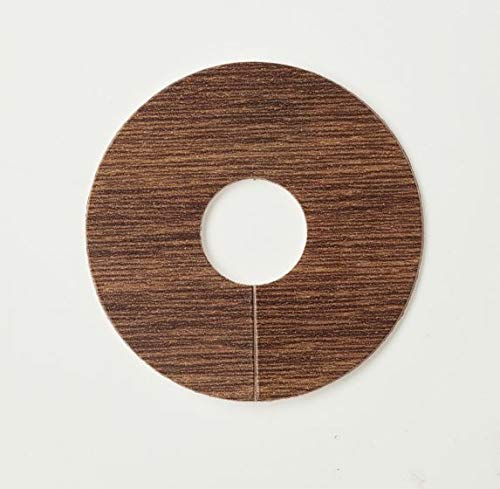4 x Laser Cut (FC10 Mahogany) Pipe Surrounds/Covers for Laminate Flooring (Can be Used for Natural Floor Covers)