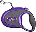 Retractable Dog Cat Pet Leash by Hertzko - 16 Foot Strong Nylon Ribbon - Extendable Lead for Small & Medium Dogs up to 44lbs - Comfortable Anti-Slip Handle