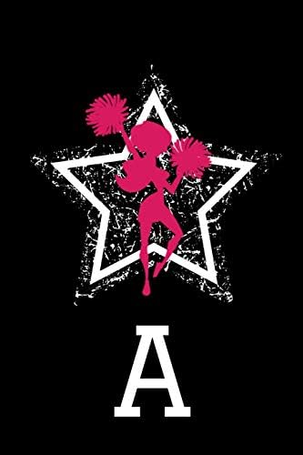 A Cheerleading Notebook: Cute Personalized Cheerleader Journal With Monogram Letter For Girls
