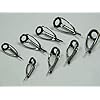 THKFISH-Freshwater-Saltwater-Black-Silver-Tarnish-Fishing-Rod-Parts-Tip-Tops-Black-Stainless-Repair-Guides-DIY-Set-Kits