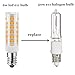 E11 led Bulb 100w Dimmable Halogen Bulbs Equivalent, JD T4 75W e11 Mini Candelabra Base 110V 120V 130 Voltage Input Light Bulbs (50W Warm White)