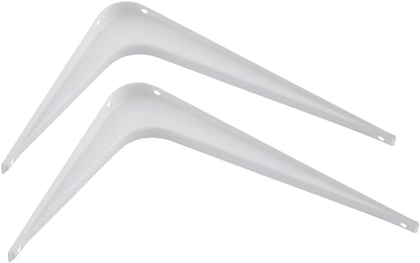 Basics Shelf Bracket - 8" x 10", White, 10-Pack - - 